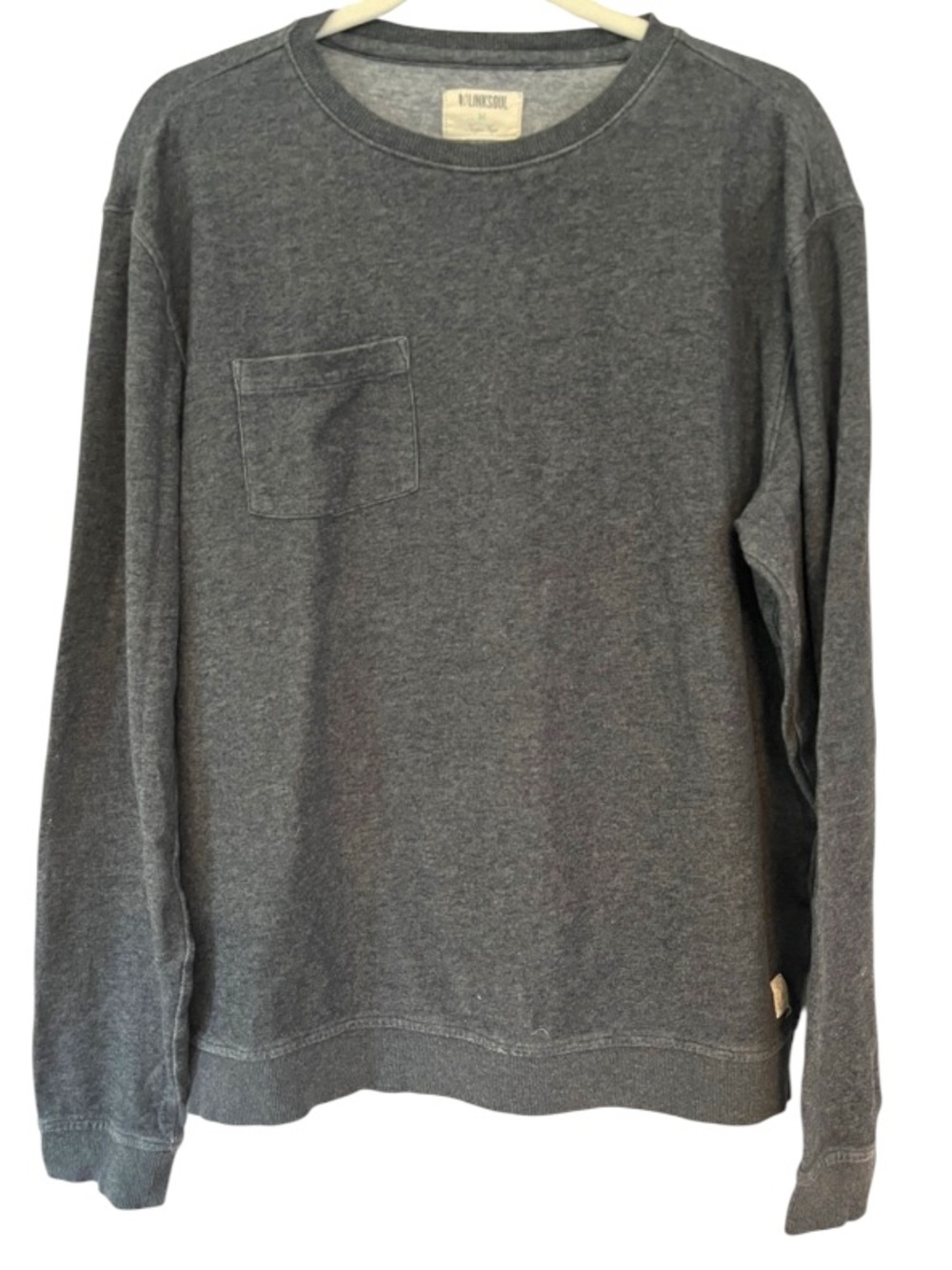 Linksoul Gray Lightweight Sweatshirt Sz Medium
